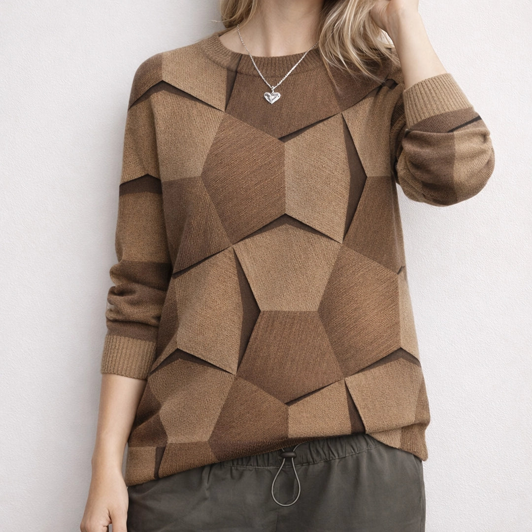 Vera Jersey – Elegancia Geométrica y Confort Premium