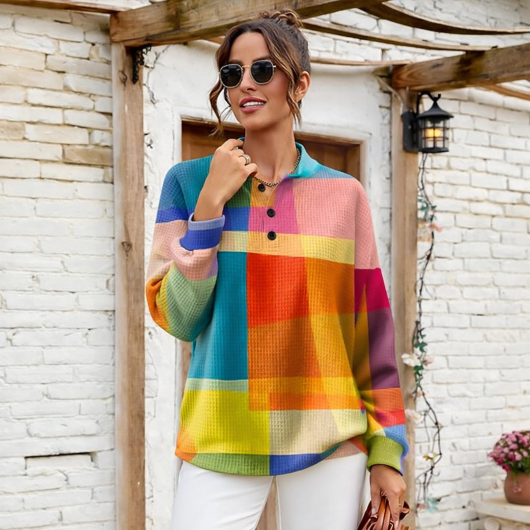 Jersey de Punto Vintage Multicolor Carmen