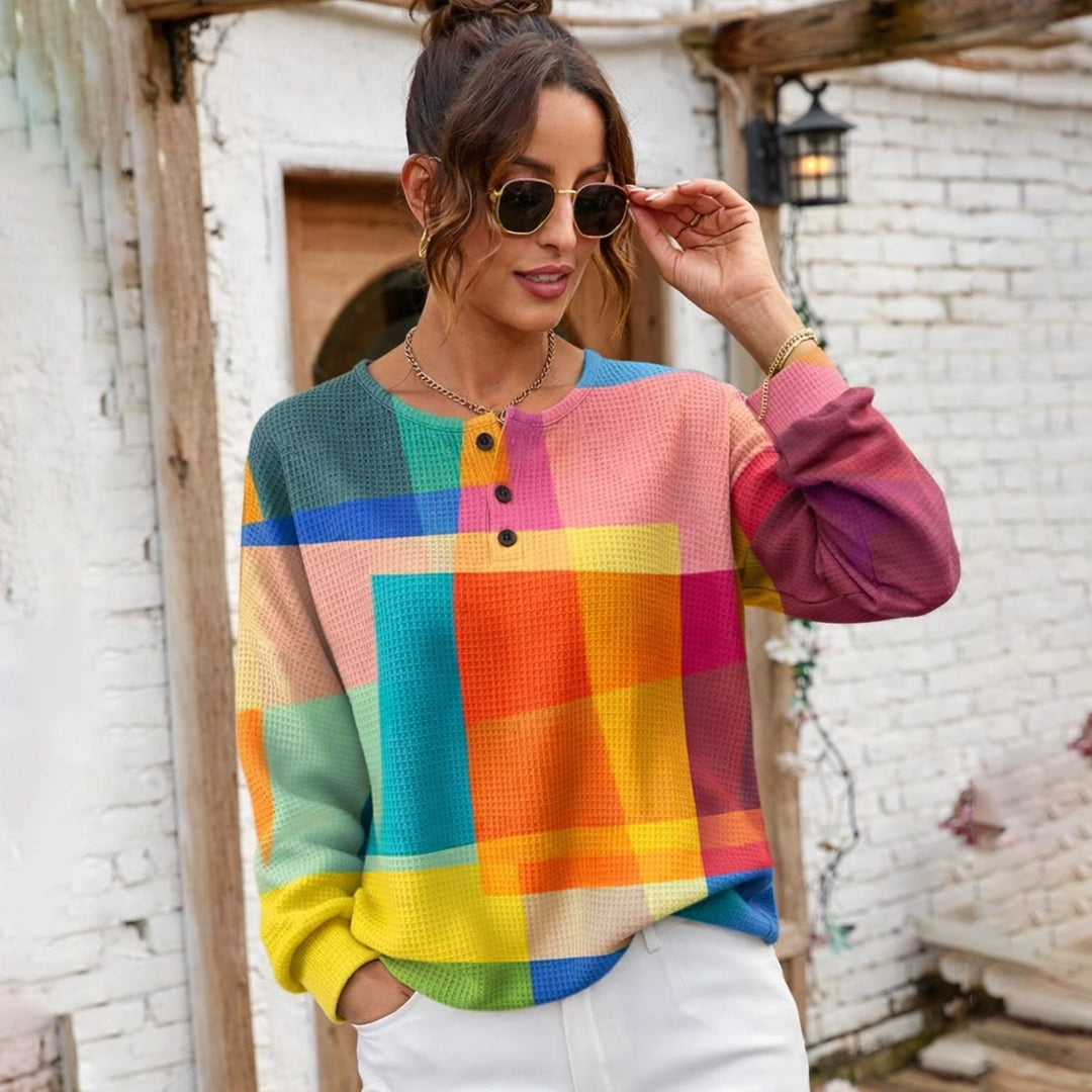 Jersey de Punto Vintage Multicolor Carmen