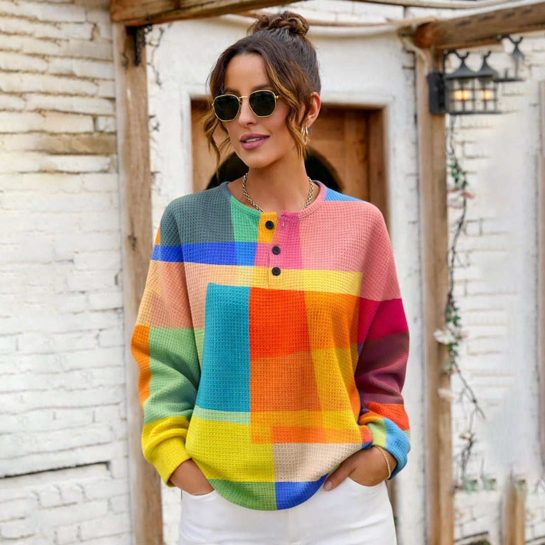 Jersey de Punto Vintage Multicolor Carmen