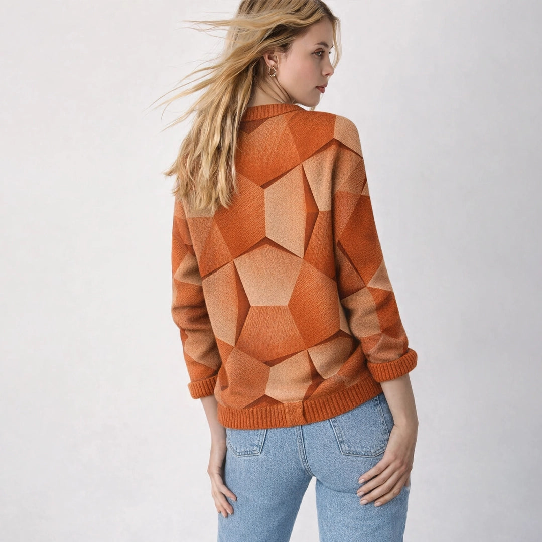 Vera Jersey – Elegancia Geométrica y Confort Premium