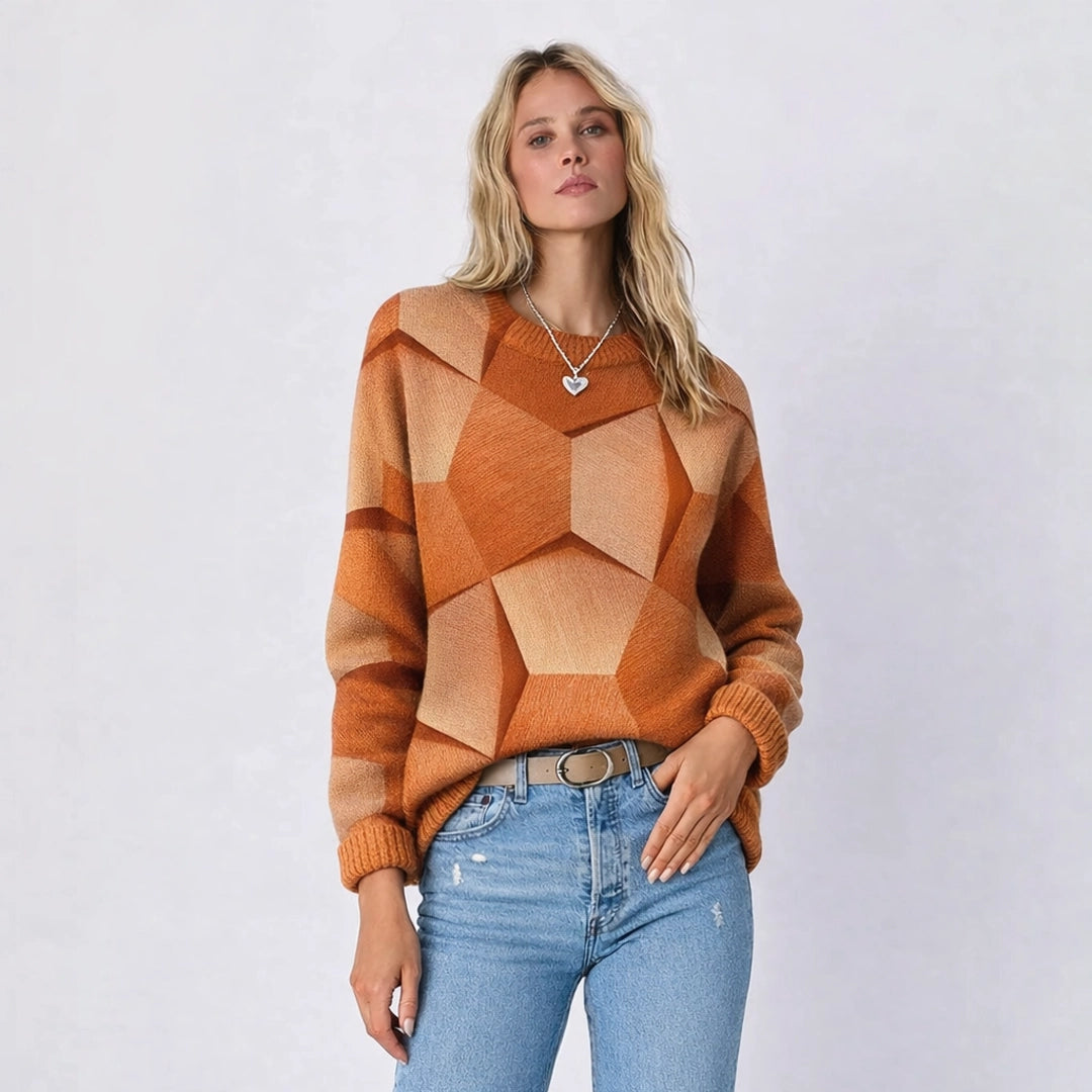 Vera Jersey – Elegancia Geométrica y Confort Premium