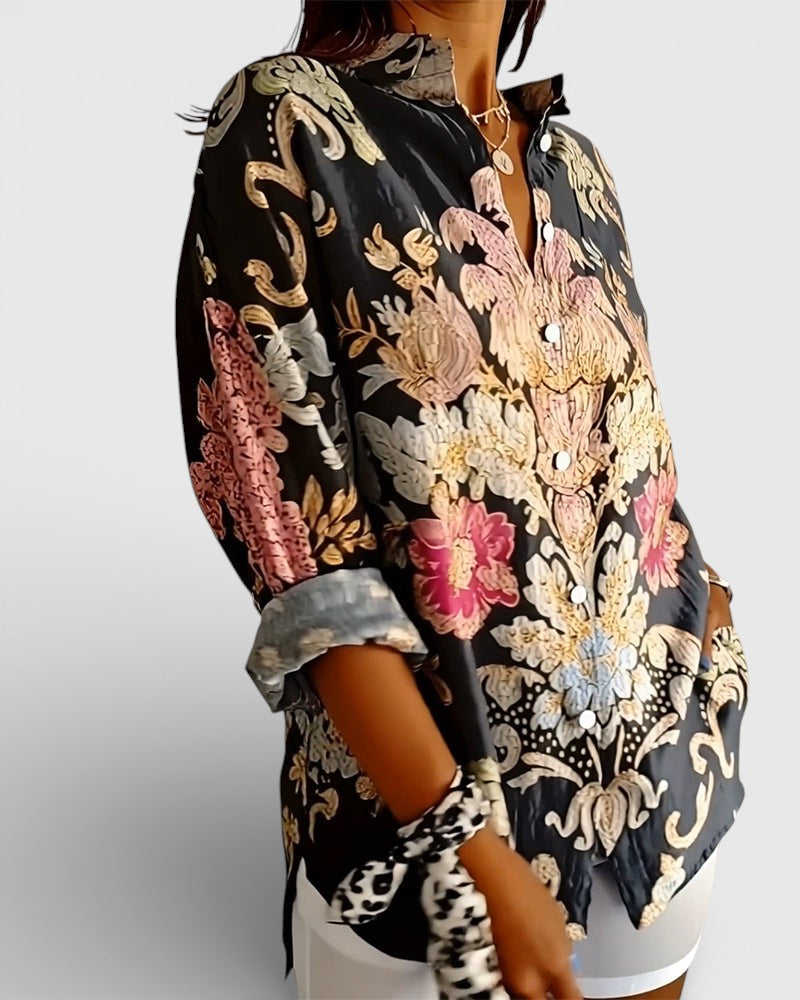 Irene™ | Camisa estampada con cuello