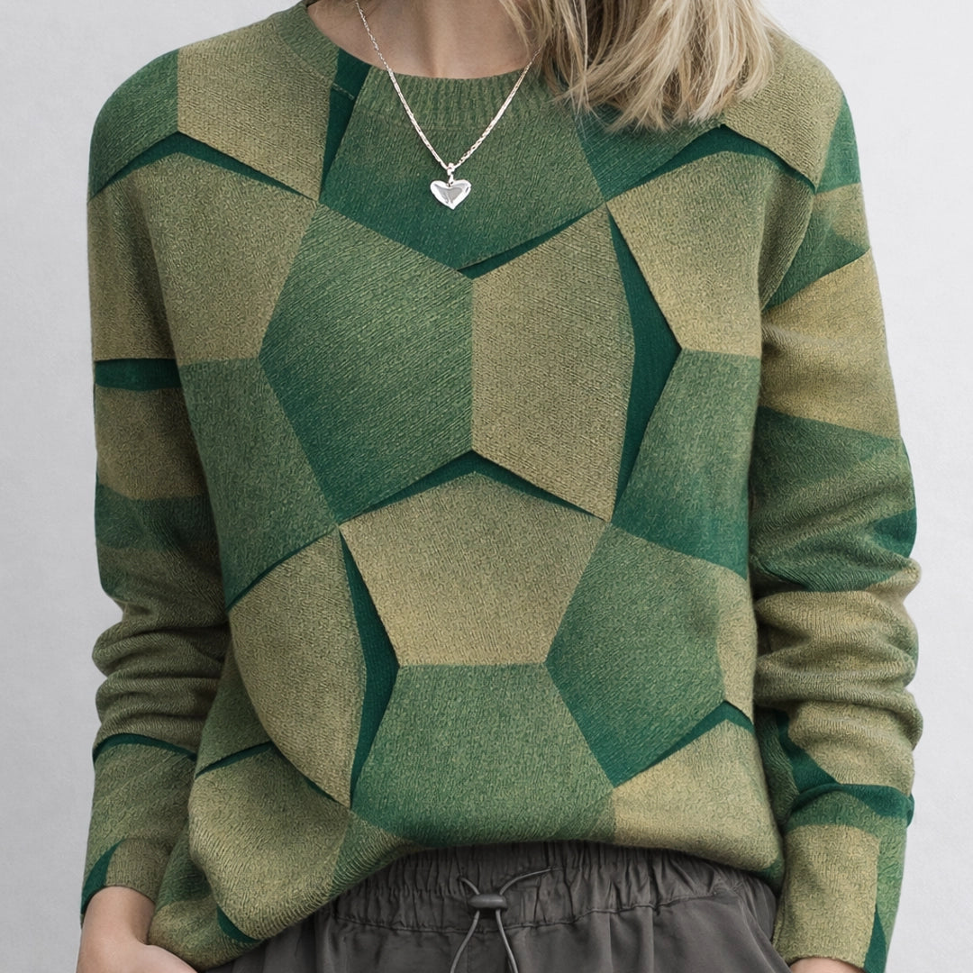 Vera Jersey – Elegancia Geométrica y Confort Premium