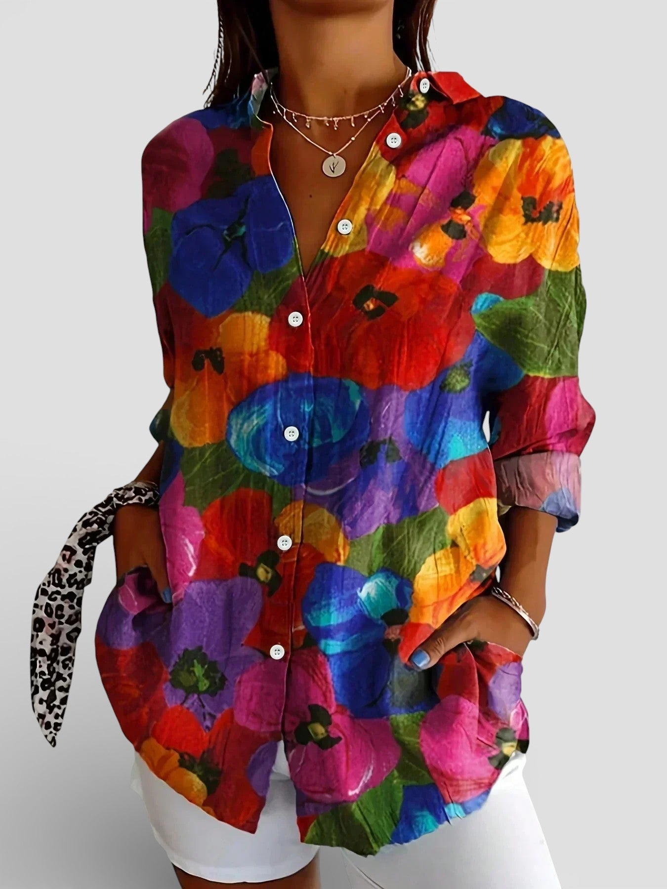 Nina™ | Blusa con estampado colorido