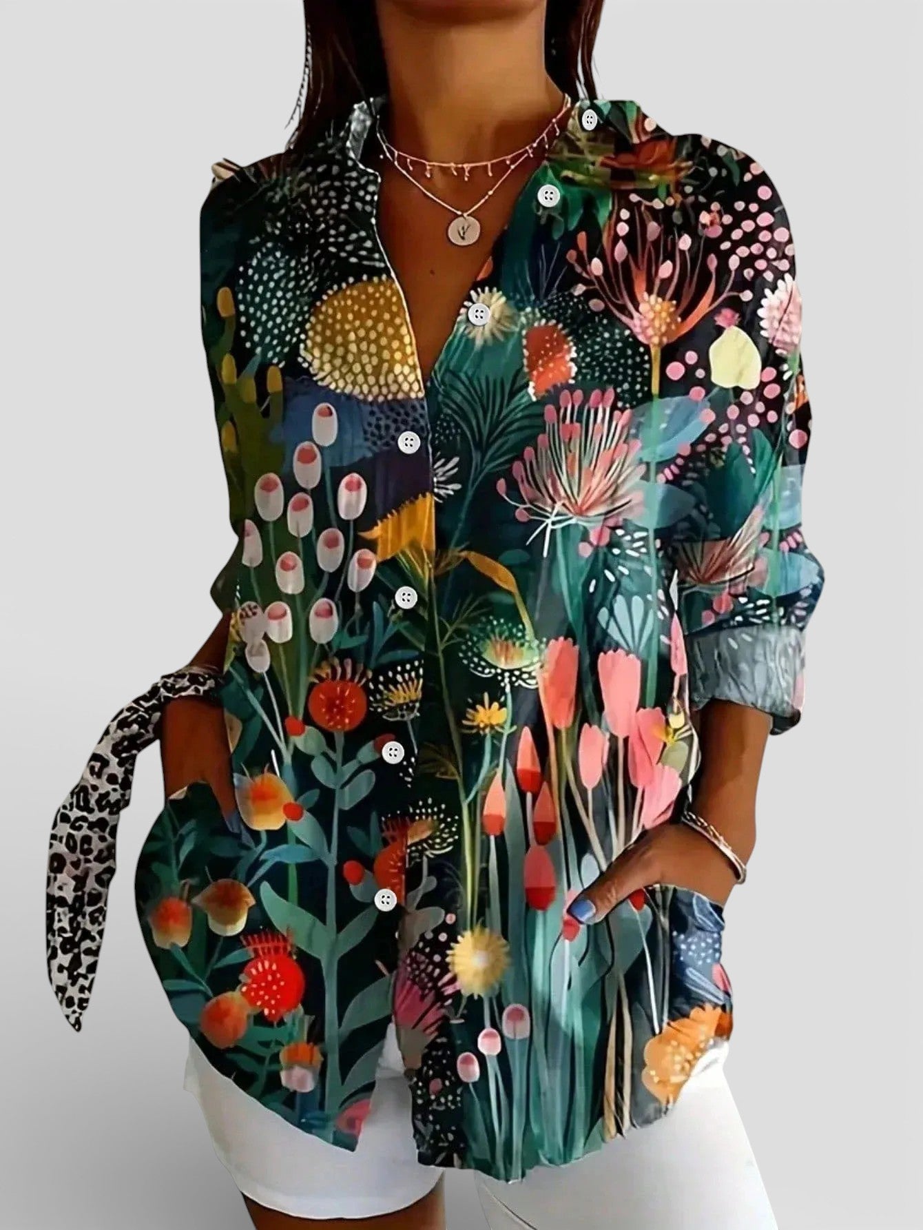 Nina™ | Blusa con estampado colorido